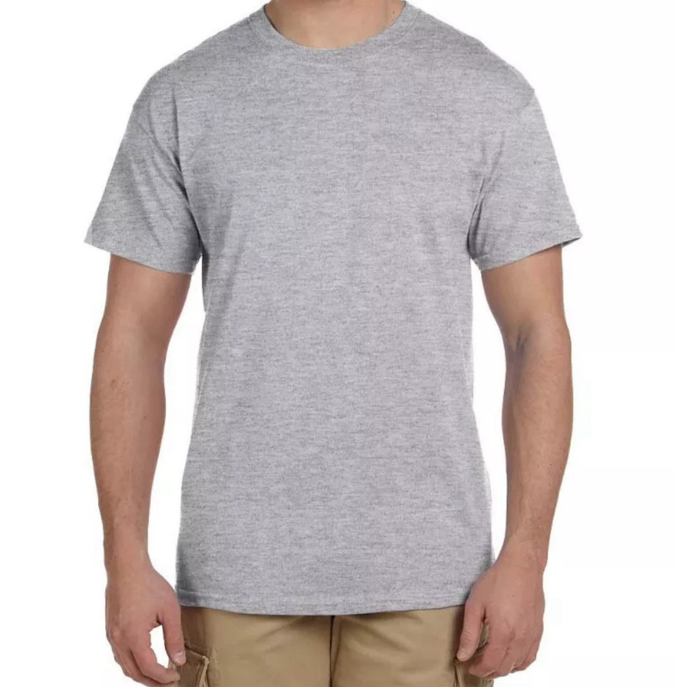 LOT OF 5 🔥 Gildan Men Heavy Cotton Plain Short Sleeves T-Shirt Large