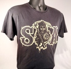 SONS OF ANARCHY T-SHIRT SOA Large Fear the Reaper Graphics Short Sleeve