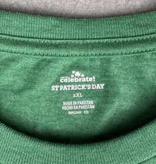St. Patrick’s Day Men’s Lucky Clover Graphic T-Shirt~Irish~Size 2XL~New W/ Tags