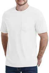 Men’s Pocket Shirts Short Sleeve Lightweight Cotton Summer Tops Performance Tee