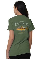 Gill McFinns Golden Trout Fisherman Fishing Womens or Mens Crewneck T Shirt Tee