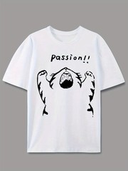 Men’s Graphic Print T-Shirt Casual Street Style, Unisex , Soft , Summer Casual √
