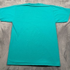 Vintage Disney T-Shirt Mens Large Teal Blue Retro Mickey Mouse Graphic Cotton