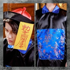Men’s Blue Jiangshi Cosplay Halloween Costume