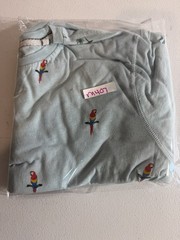 Free Planet Men’s Medium T-Shirt Palm Trees And Parrots Light Blue