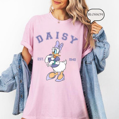 Vintage Disney Donald Daisy Duck Shirt Comfort Colors Disneyland Family Trip 202
