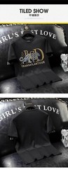New Fashion Tiger Rhinestone Summer Short Sleeve Luxury Men Streetwear T-Shirt