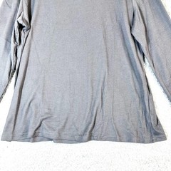 Ficerd Men’s Solid Gray V-neck Long Sleeve Thermal Waffle T-Shirt Size XL