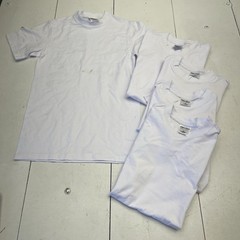 Shaka Wear Super Max Heavy White Short Sleeve T Shirts 5 Pack Mens Small Defects