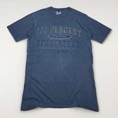 Vintage Pepsi 100% Guaranteed Satisfaction USA Single Stitch Graphic T Shirt S/M