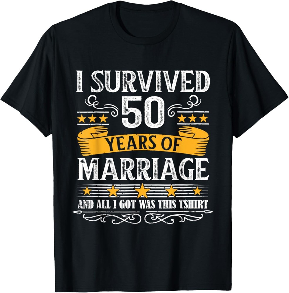 50th Wedding Anniversary shirt Couples Husband Wife 50 Years T-Shirt