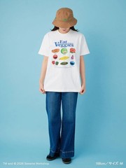 SESAME STREET [UNISEX] Printed T-shirt (PICNIC) White Size L From JP NEW