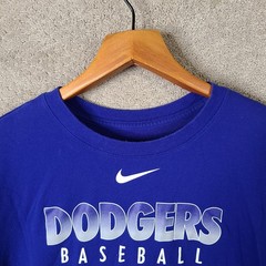 Nike Los Angeles Dodgers Shirt Mens XXL Blue Dri-Fit Baseball Tee MLB Authentic