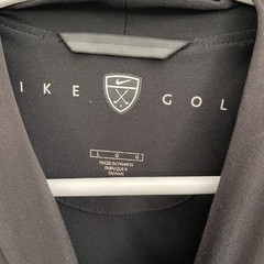 Nike Golf Shirt Mens Sz L Black Crewneck Vintage Y2K Short Sleeve