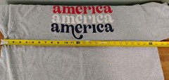 Mens XXL Red White And Blue America T Shirt Short Sleeve Patriotic Gray