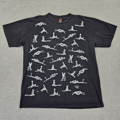 Fashion Victim Skeletons Men’s XL Shirt Vintage 90s Glows In The Dark Tee Boning