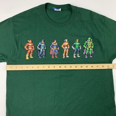 Justice League DC Comics Entertainment Weekly 8-Bit Style T-Shirt Mens Medium