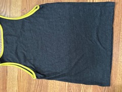 Batman Tank Top Men’s Size Small Gray Yellow Graphic Print Scoop Neck