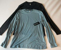 LEG3ND Men’s Athletic Long Sleeve T-Shirt 2-Pack Size Medium Wicking Stretch NEW