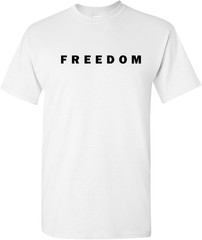 FREEDOM Charlie Kirk T Shirt tribute Christian america jesus god free speech NEW