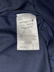 Carhartt Force Men’s XL Relaxed Fit Midweight Long-Sleeve Pocket T-Shirt Navy