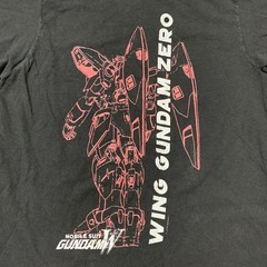 Mobile Suit Gundam W T Shirt Size Small Wing Gundam Zero Black Short Sleeve Tee