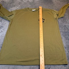 Dabbling Duck Co Bird Dog Graphic T Shirt Mens 2XXL Green Long Sleeve Pocket