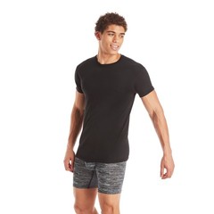 Hanes Men’s Comfort Fit Ultra Soft Cotton Black/Grey T-Shirt Undershirts, 3 Pack