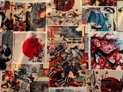 Fresh Prints Of Tokyo By Drill Clothing Co. Polyester Size: LARGE Japanese Print