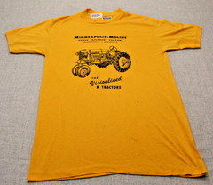 Vintage Minneapolis Moline Tractor Single Stitch T Shirt Men’s M 38-40