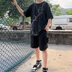 T-Shirts Oversized Tees Streetwear Casual Acid Washed Tops for