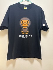 Bape Baby Milo Black T-Shirt A Bathing Ape AUTHENTIC XL