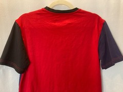 Black Pyramid Shirt Mens Small | Chris Brown Colorblock Chenille Embroidered Tee