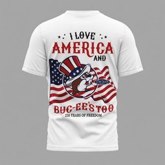 Buc-ee’s America 250th Anniversary T-Shirt 250 Years of Freedom Patriotic White