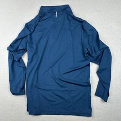 Oakley Shirt Mens Large Blue Hydrolux Podium 1/4 Zip Pullover Golf Training