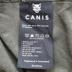 Canis Hunting Tahr Merino Long Sleeve Base Layer Mens L Cordura Breathable Top
