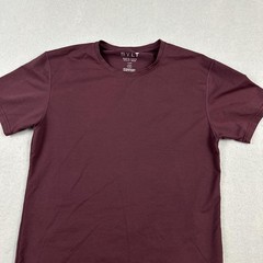 BYLT Basic Crew Split Hem Lux Shirt Men Medium Red Stretch Tee T-Shirt M