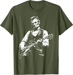 President Abraham Lincoln Playing Guitar Abe Lincoln Design T-Shirt