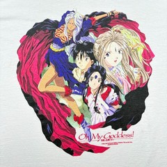 Vintage 1993 Oh My Goddess! Anime Promo Fashion Victim T-Shirt Mens XL White