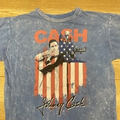 Camiseta Gráfica Manga Corta Hombre Johnny Cash Talla XL Musica Country Bandera