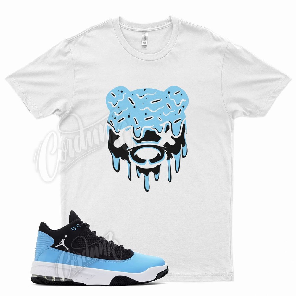 White DRIPPY T Shirt for J1 Max Aura 2 University Blue Black 4 1