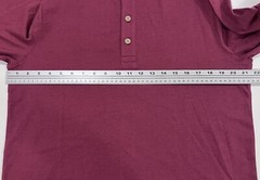 Tailor Vintage Men’s L/S Henley Shirt MEDIUM Button Up Top Maroon Burgundy NWT