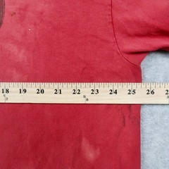 Vintage Y2K No Boundaries Mens XL Red Draggin Cobra Graphic T-Shirt Distressed