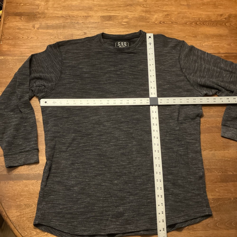 Csg Champs dark Grey Heather Knit Shirt Xl