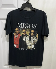 Vtg Migos Band Tour 2018 Heavy Cotton Black All Size T Shirt TR418