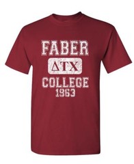 FABER COLLEGE – delta tau chi belushi house – Mens Cotton T-Shirt