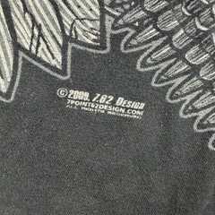 7.62 Design In Arms We Trust Eagle Graphic Tee Mens XL Black 2009 Y2K Shirt