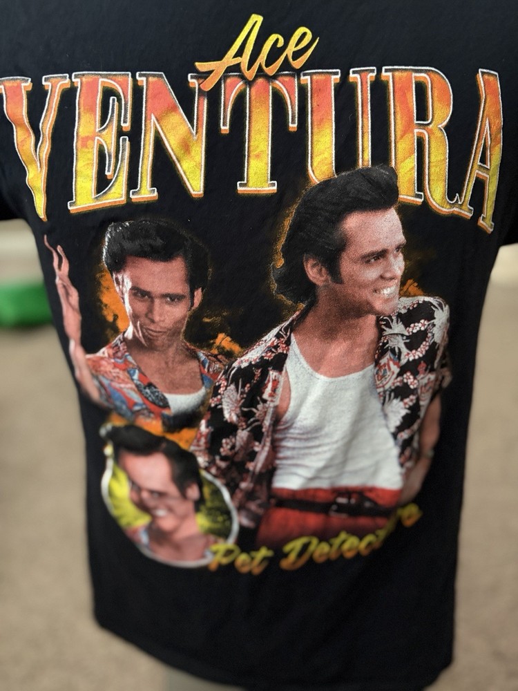 Ace Ventura T-shirt Unisex Size Medium Jim Carey Pet Detective Tee Shirt