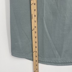 BYLT Premium Basics Signature Tee Mens Large Sage Green Curved Hem T-Shirt