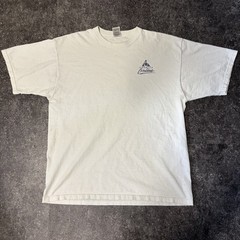 Vintage AOL America Online Men’s XL White Short Sleeve Shirt Running Man 90s Y2K